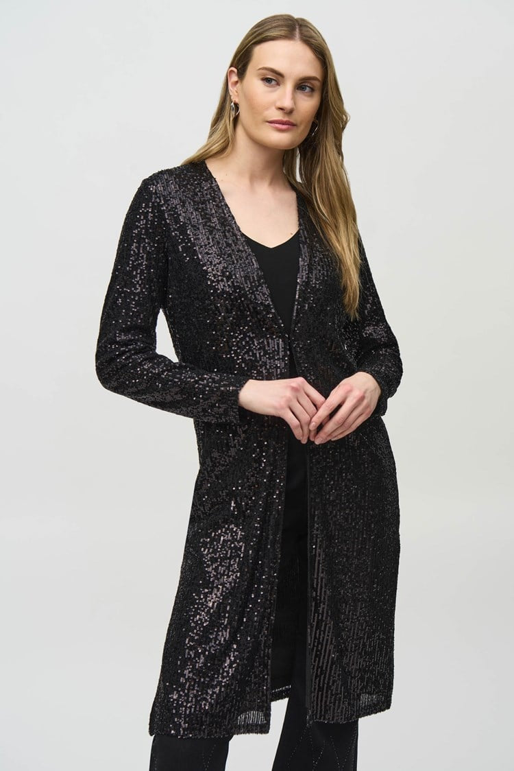 Joseph Ribkoff 244925 Sequined Knit Cover-Up