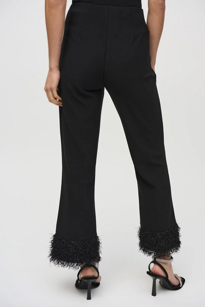 Joseph Ribkoff 244193 Silky Knit and Novelty Flared Pants