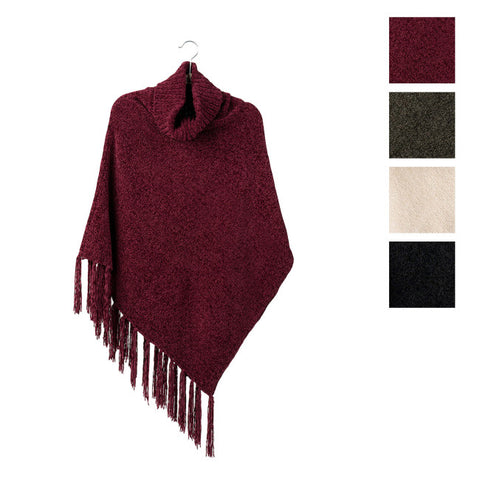 BRITT’S KNITS BEYOND SOFT CHENILLE PONCHO-4 COLOURS