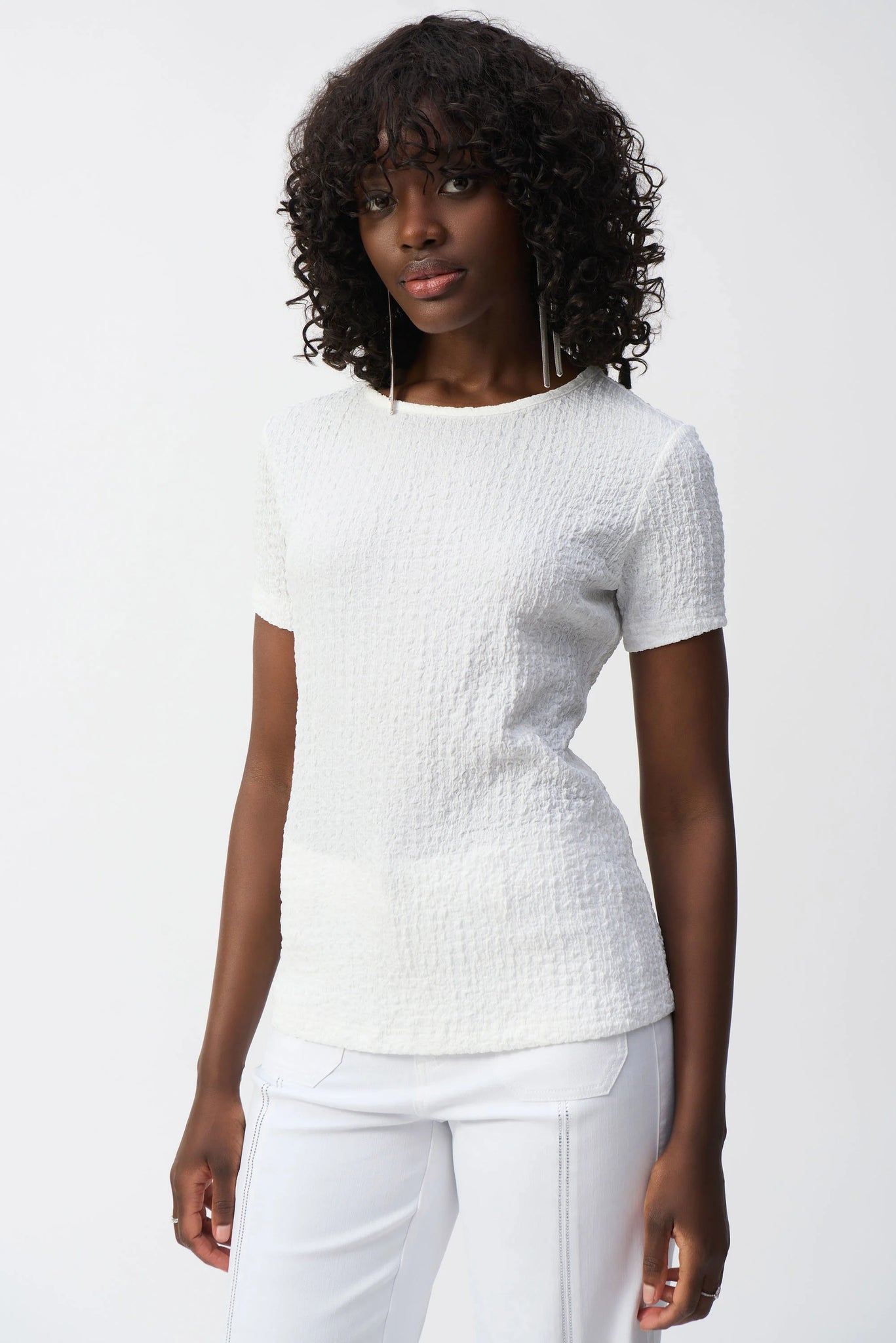 JOSEPH RIBKOFF 251167 PUCKER TOP in Black or Vanilla