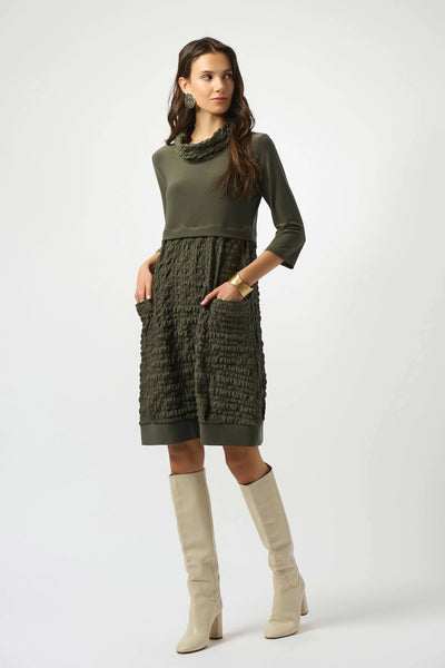 Joseph Ribkoff 243114 Jacquard And Silky Knit Cocoon Dress in 2 colours
