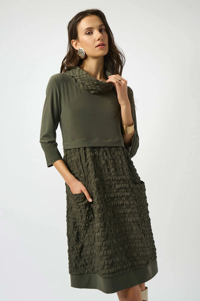 Joseph Ribkoff 243114 Jacquard And Silky Knit Cocoon Dress in 2 colours