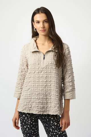Joseph Ribkoff 253070 Bubble Jacquard A-Line Top