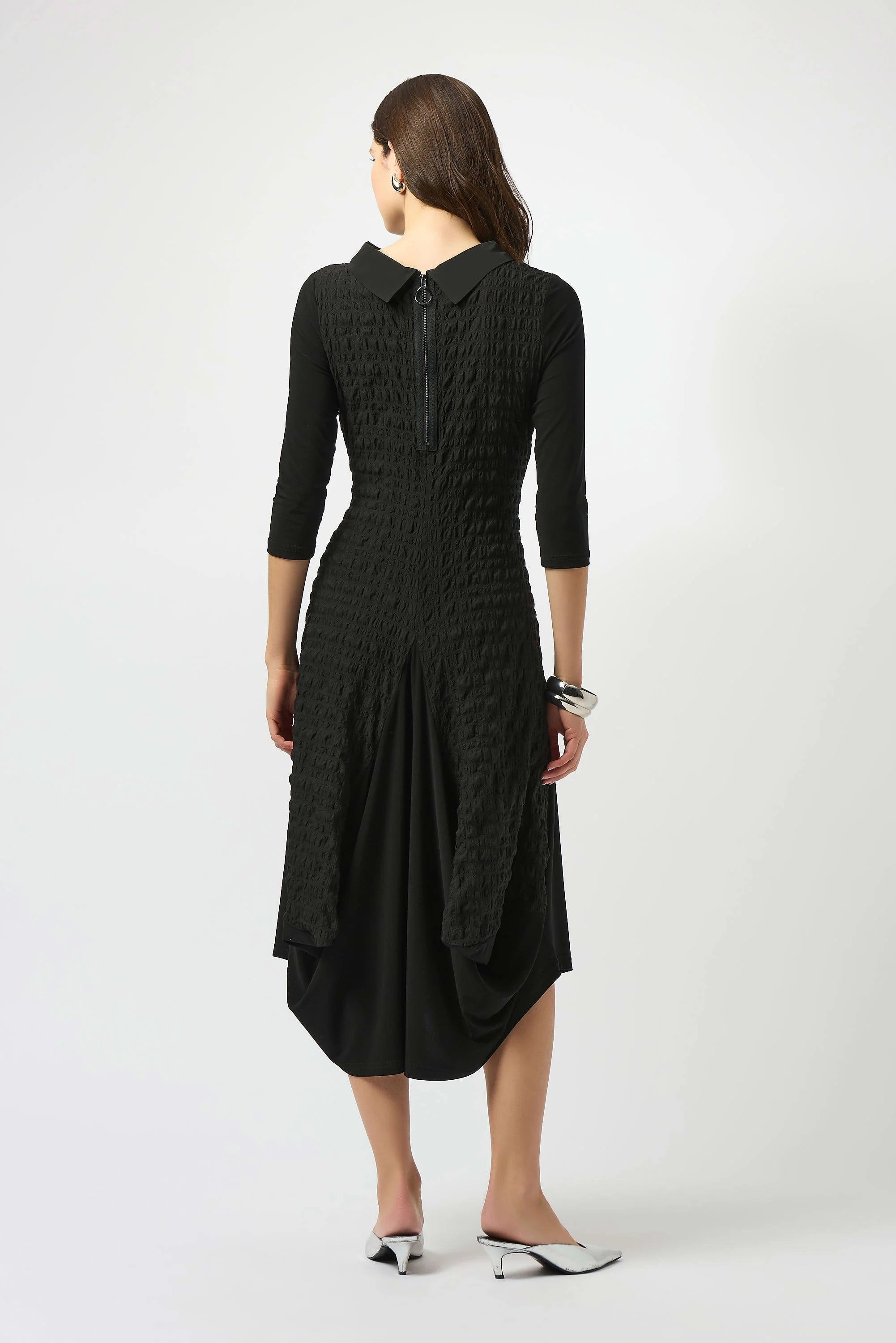 Joseph Ribkoff 253085 Bubble Jacquard & Silky Knit Cocoon Dress