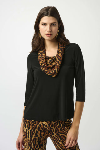 Joseph Ribkoff 253222 Silky Knit Printed Boxy Tunic