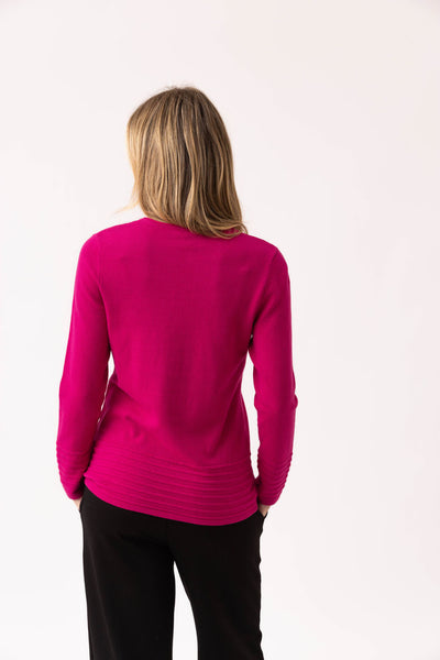 MARBLE 6377 Super soft 100% cotton round neck fitted sweater 2 COLOURS
