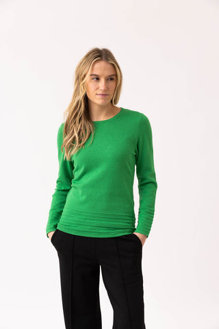 MARBLE 6377 Super soft 100% cotton round neck fitted sweater 2 COLOURS