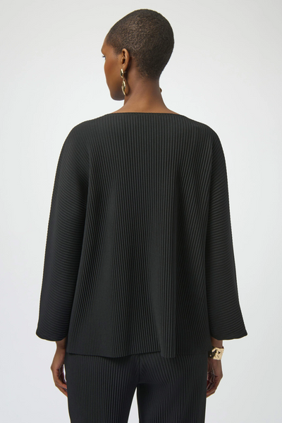 Joseph Ribkoff 254210 Pleated Scuba Crepe Boxy Top