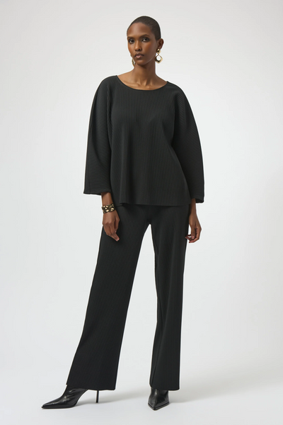 Joseph Ribkoff 254210 Pleated Scuba Crepe Boxy Top
