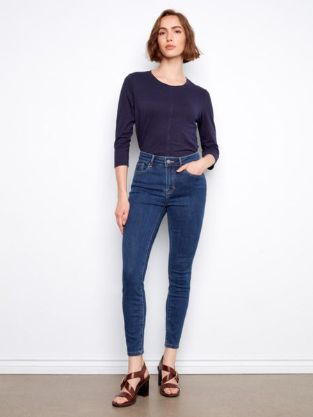 CHARLIE B C5370J CARINE SKINNY JEAN- IN-STOCK DENIM