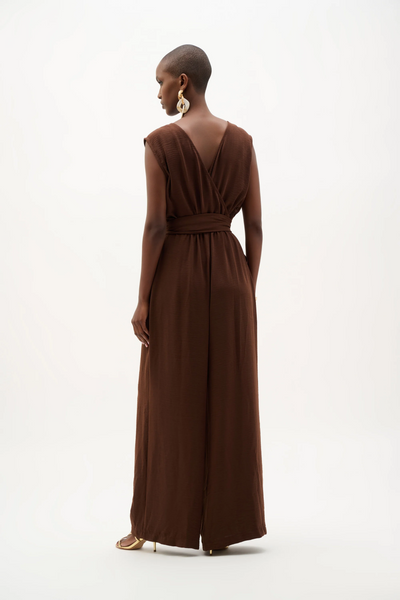 Joseph Ribkoff 262104 Woven Gauze Wide Leg Pull-On Jumpsuit