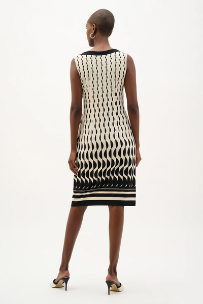 Joseph Ribkoff 262218 Silky Knit Geometric Print Sheath Dress