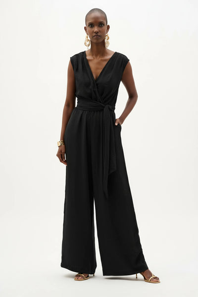 Joseph Ribkoff 262104 Woven Gauze Wide Leg Pull-On Jumpsuit 2 COLOURS