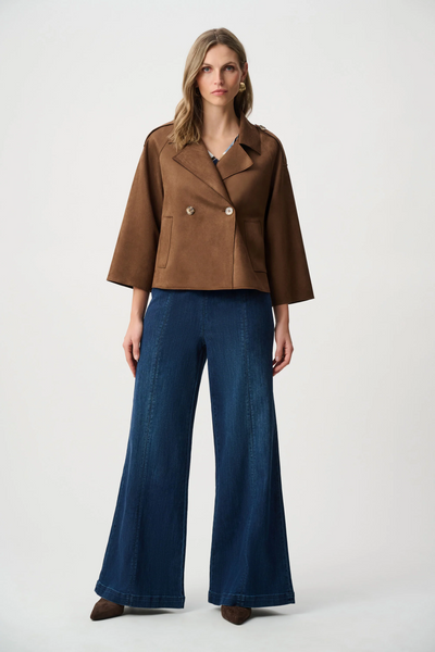 Joseph Ribkoff 263000 Scuba Suede Boxy Jacket
