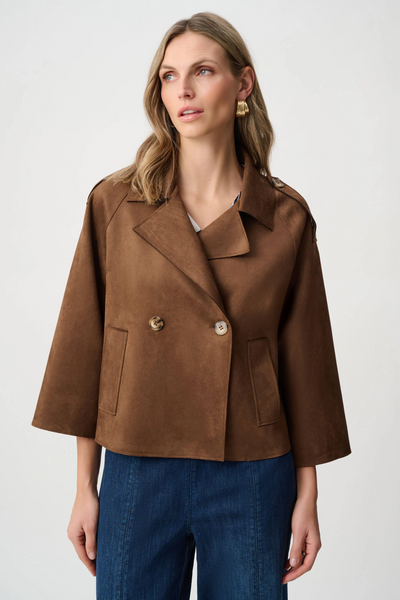 Joseph Ribkoff 263000 Scuba Suede Boxy Jacket