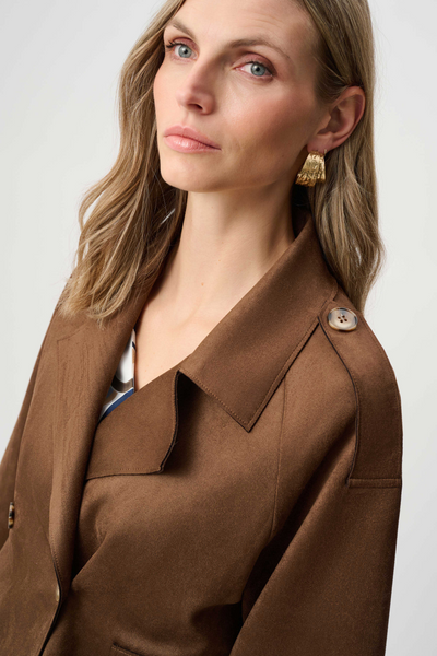 Joseph Ribkoff 263000 Scuba Suede Boxy Jacket