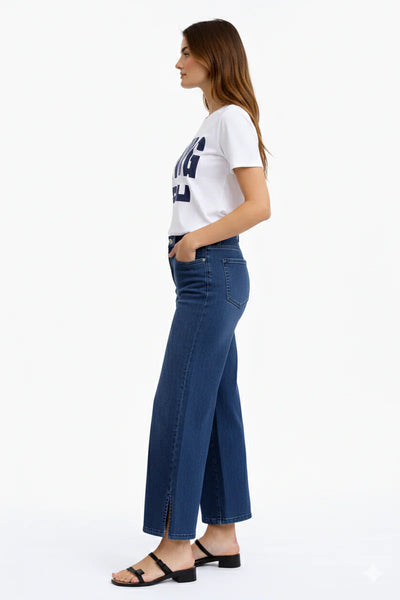 CARRELI PR-23 MID STONE WASH PREMIUM DENIM GAUCHO LEG