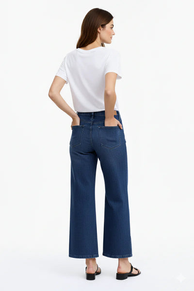 CARRELI PR-23 MID STONE WASH PREMIUM DENIM GAUCHO LEG
