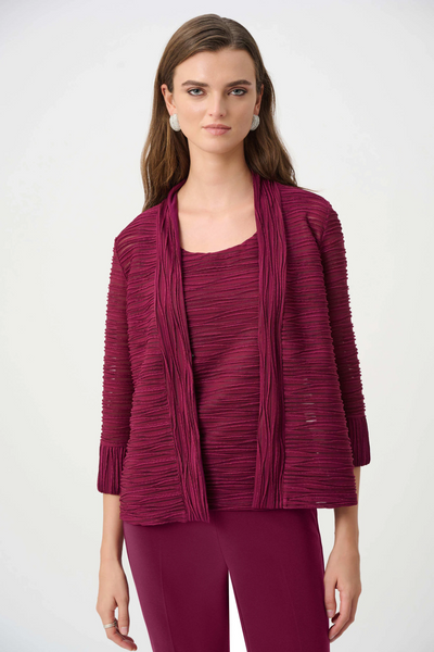 Joseph Ribkoff 263755 Signature | Sparkle Cascade 2 piece Jacket With Cami
