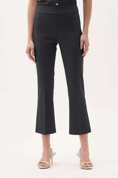 Joseph Ribkoff 262242 Woven Millennium Flare Pants in Natural and Black