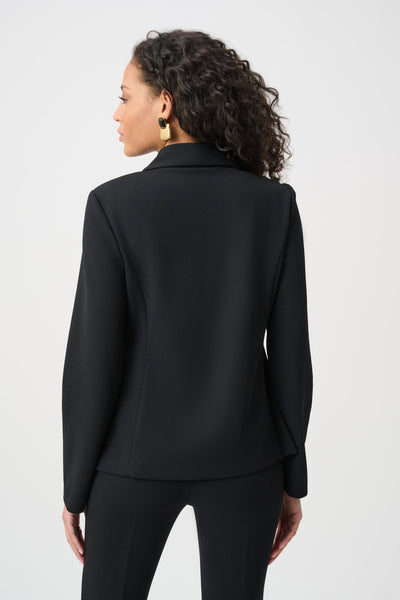 Joseph Ribkoff 263151 Scuba Crepe Fitted Blazer With Statement Buttons