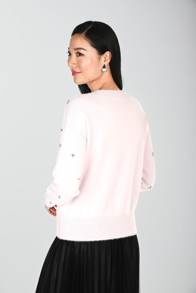 Frank Lyman 264831 Jewels Crew Neck Pullover