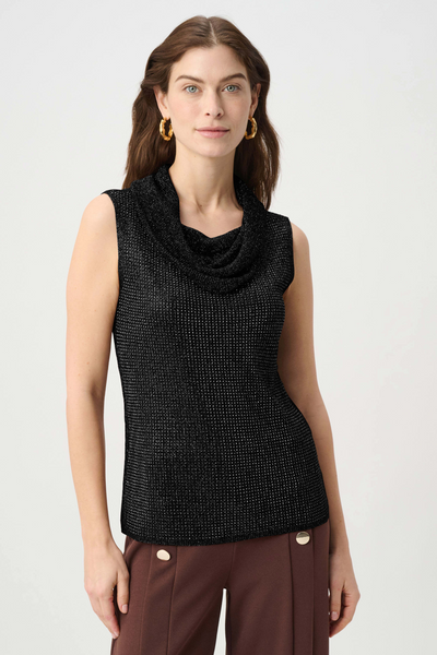 Joseph Ribkoff 264929 Rhinestone Cowl Neck Top