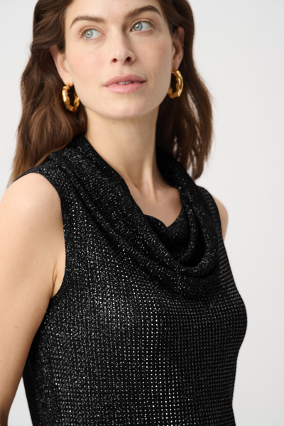 Joseph Ribkoff 264929 Rhinestone Cowl Neck Top