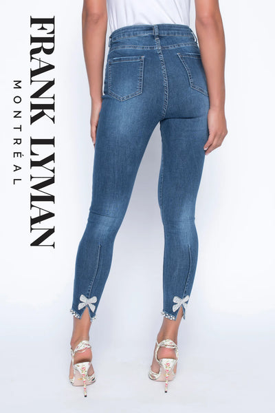 FRANK LYMAN 190117U JEANS WITH BOW