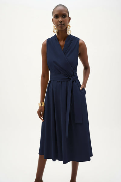 Joseph Ribkoff 262244 Stretch Poplin Fit And Flare Dress