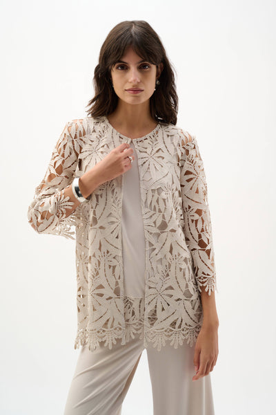 Joseph Ribkoff 262096 Guipure Lace Straight Cover-Up