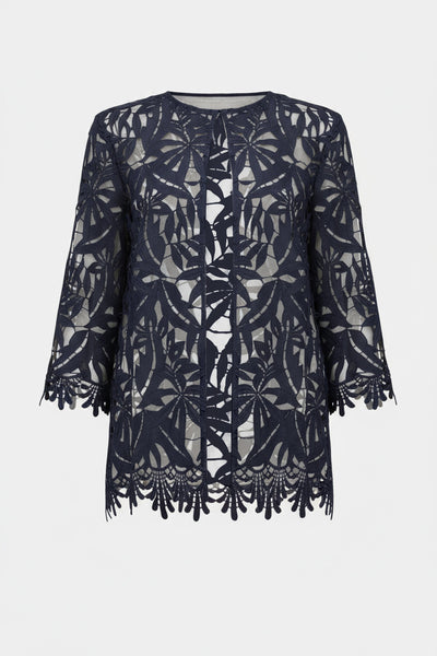 Joseph Ribkoff 262096 Guipure Lace Straight Cover-Up