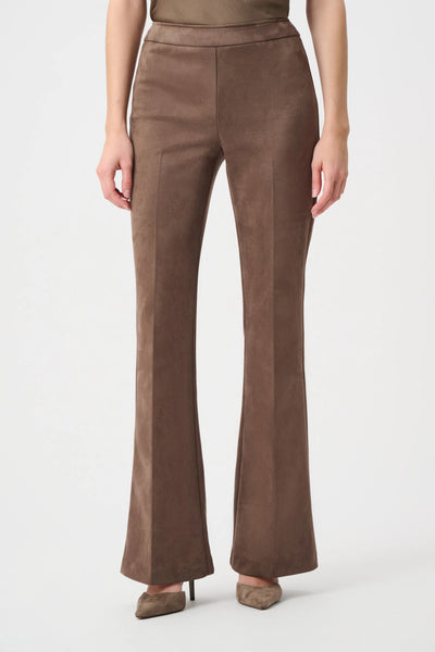 JOSEPH RIBKOFF 263160 Scuba Suede Flared Pull-On Pants