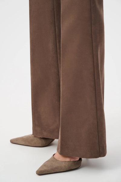 JOSEPH RIBKOFF 263160 Scuba Suede Flared Pull-On Pants