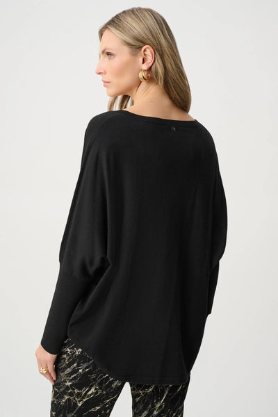 JOSEPH RIBKOFF 263939 Viscose Knit Fringed Sweater