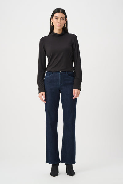 JOSEPH RIBKOFF 263103 Jersey Fitted Mock-Neck Top