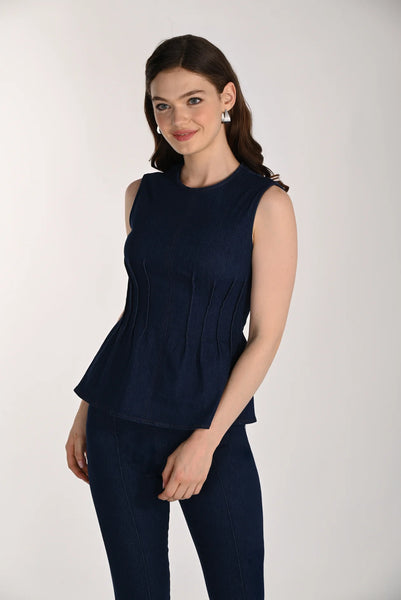 FRANK LYMAN 261302 WOVEN DENIM TOP