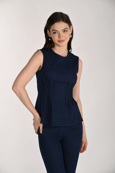 FRANK LYMAN 261302 WOVEN DENIM TOP