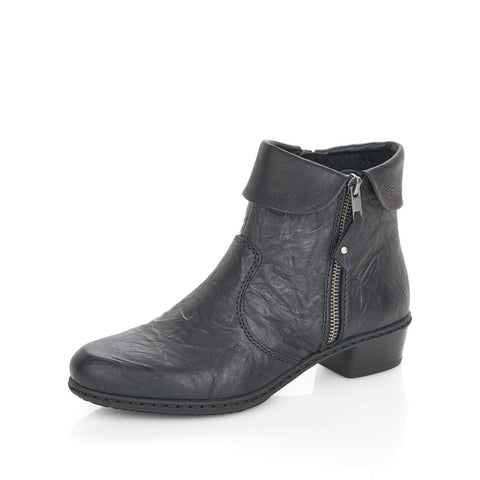 Rieker boot Y07A8 BLACK & BROWN