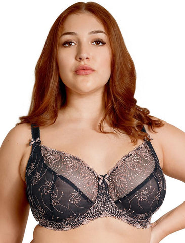 FIT FULLY YOURS B2271 NICOLE SEE-THRU UNDERWIRE Black/RoseGold