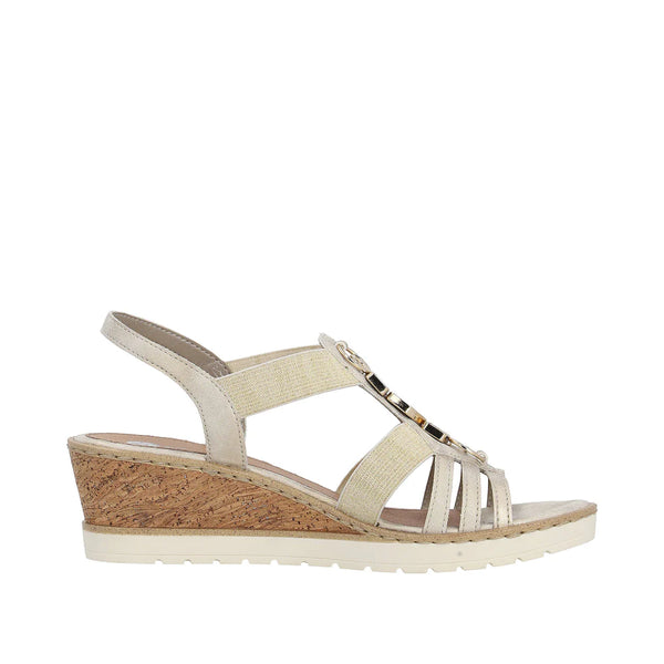 REMONTE R6264 SANDAL GOLD