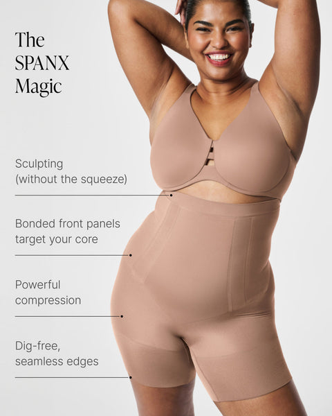 SPANX PS1915 OnCore Sculpting High-Waisted Mid-Thigh Short 2 colours