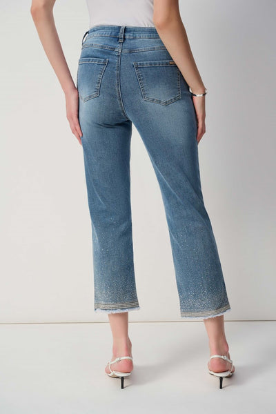 JOSEPH RIBKOFF 251956 STRAIGHT FIT CROP STRETCH JEANS