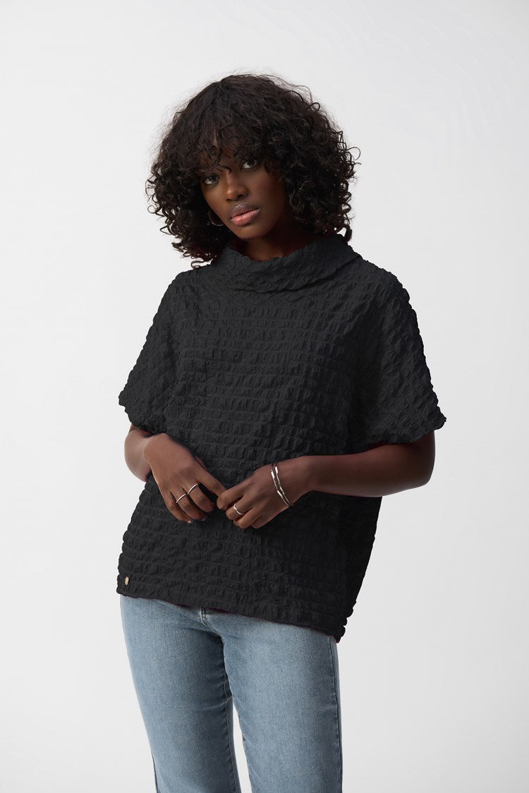 JOSEPH RIBKOFF 251279 Bubble Jacquard Boxy Top- 3 COLOURS