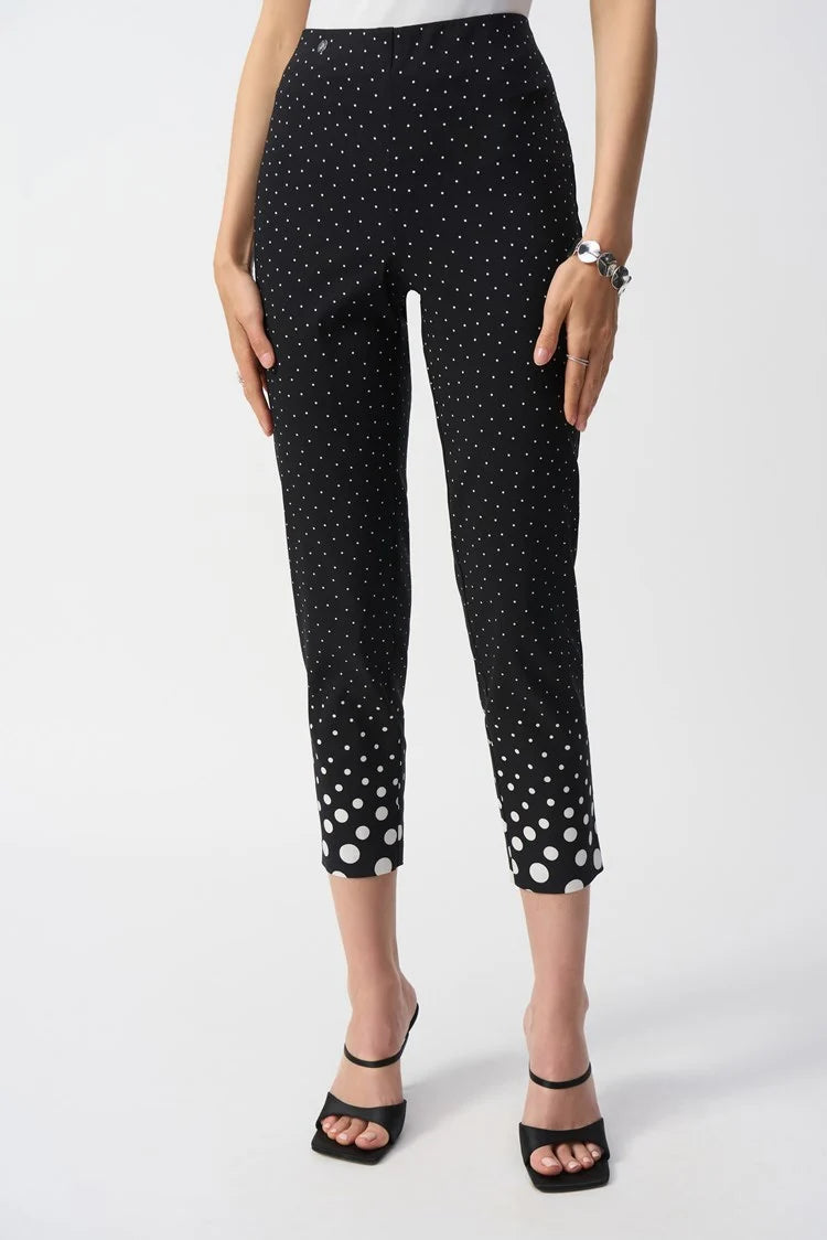 JOSEPH RIBKOFF 251223 Millennium Dot Print Straight Pants