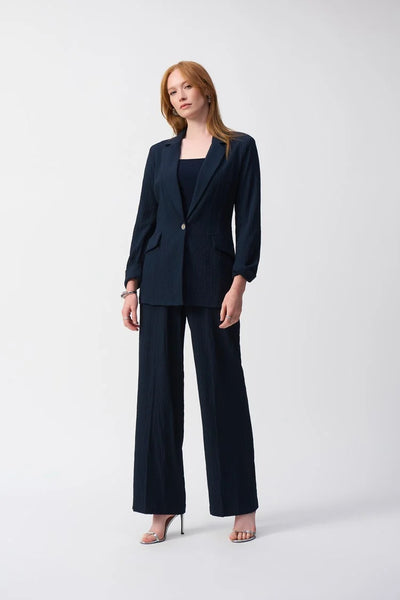 JOSEPH RIBKOFF 251082 SEERSUCKER STRAIGHT BLAZER