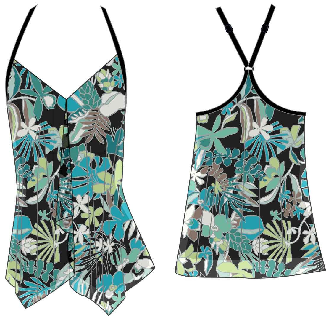 BEACH HOUSE H1K893 KERRY MESH TANKINI