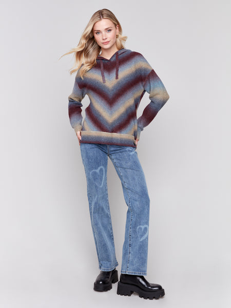 CHARLIE B C2702 SPACE DYE SWEATER- 2 COLOURS