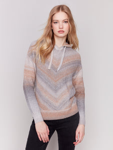 CHARLIE B C2702 SPACE DYE SWEATER- 2 COLOURS