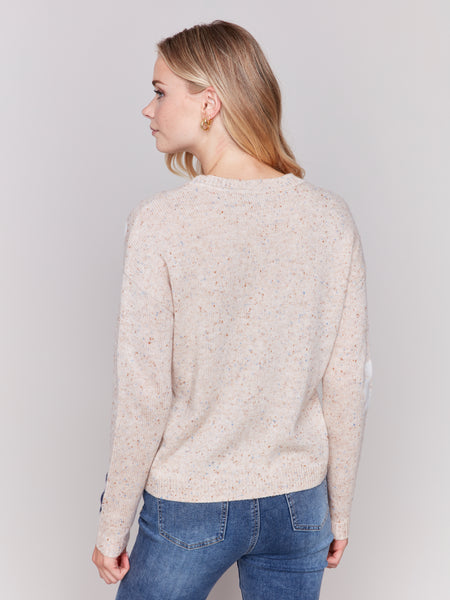 CHARLIE B C2752 NEPS YARN KNIT SWEATER